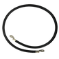 Cable para Baterías, 1 m, Negro, Calibre 2 AWG con Terminales de Ojo en Ambos Extremos