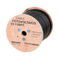 Carrete de 500 Metros / Cable Fotovoltaico Negro / 6mm² (10AWG) / Material COBRE /  2000 Vcc