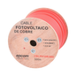 Carrete de 500 Metros / Cable Fotovoltaico Rojo  / Material COBRE / 6mm² (10AWG) / 2000 Vcc