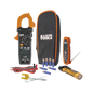 Kit de Prueba Eléctrica HVAC para Aire Acondicionado, Calefacción, Minisplits, etc. Medición de Voltaje CA/CC, Resistencia, Frecuencia, Capacitancia, Diodos, Temperatura, Ciclo, Micro Amperios CC.