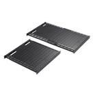 Charola Ventilada de Instalación sin Herramienta / Superficie 19\" / Ajustable 792 a 1151 mm (31.2 a 45.3 in) / Carga 68 kg (150 lb) / Acero Negro