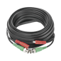 Cable Coaxial (BNC RG59) + Alimentación / SIAMES / 10 Metros (32.81 Pies) / Aleación Cobre + Aluminio CCA / Para Cámaras 4K / Uso Interior y Exterior