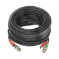 Cable Coaxial (BNC RG59) + Alimentación / SIAMES / 20 Metros (65.62 Pies) / 100% COBRE / Para Cámaras 4K / Uso Interior y Exterior