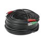 Cable Coaxial (BNC RG59) + Alimentación / SIAMES / 30 Metros (98.43 Pies) / 100% COBRE / Para Cámaras 4K / Uso Interior y Exterior