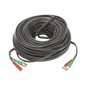 Cable Coaxial (BNC RG59) + Alimentación / SIAMES / 50 Metros (164 Pies) / 100% COBRE / Para Cámaras 4K / Uso Interior y Exterior