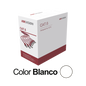 Bobina de Cable UTP 305 Metros (1000 Pies) / Cat 6 (24 AWG) / Color Blanco / PVC (CM) / Uso en Interior / CCA (Cobre con Aluminio) / Aplicaciones de CCTV y Redes de Datos