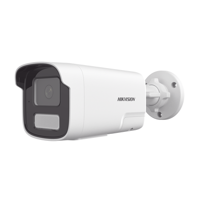 Cámara IP Bala 4 Megapixel (2560×1440) / Smart Hybrid Light IR+White Light 50 m (164 ft) / Detección Humana y Vehicular / Audio Bidireccional Integrado / WDR 120 dB / IP67 / PoE / H.265+ / Slot mic