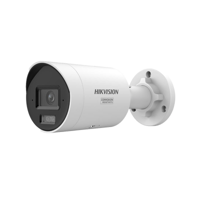 [Dual Light + ColorVu 3.0 + HikAI] Bala IP 6 Megapixel / Lente 2.8 mm / 40 mts IR + 40 Mts Luz Blanca / 2 Microfonos Integrados / Exterior IP67 / WDR 130 dB / ACUSENSE 3.0 / Metal / NEMA 4X / ACUSE