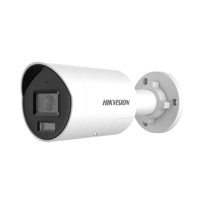[Dual Light + ColorVu 3.0 + HikAI] Bala IP 8 Megapixel / Lente 2.8 mm / 40 mts IR + Luz Blanca / 2 Microfonos Integrados / Exterior IP67 / Estrobo Luz Blanca / WDR 130 dB / ACUSENSE 3.0 / Metal / N