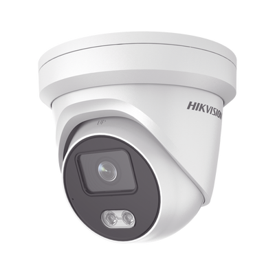 Turret IP 4 Megapixel / Imagen a color 24/7 / Lente 4 mm / Luz Blanca 30 mts / WDR 130 dB / Exterior IP67 / Micrófono Integrado / Captura Facial / Videoanaliticos (Filtro de Falsas Alarmas) / Micro