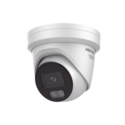 [Dual Light + ColorVu 3.0 + HikAI] Turret IP 6 Megapixel / Lente 2.8 mm / 30 mts IR + Luz Blanca / 2 Microfonos Integrados / Exterior IP67 / Estrobo Luz Blanca / WDR 130 dB / ACUSENSE 3.0 / Metal /