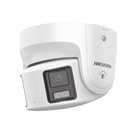 Cámara Turret IP Panorámica / 8 Megapixel / Dual Lente 4 mm 180° / Color 24/7 / WDR 130 dB / Luz Blanca 30 m (98.4 ft) / IP67 / PoE / Audio Bidireccional / AcuSense