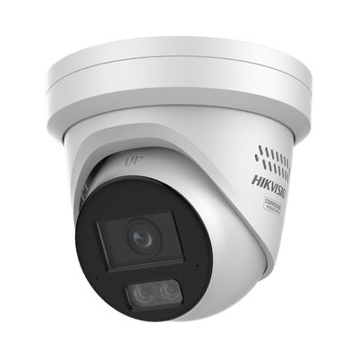 [Dual Light + ColorVu 3.0 + HikAI] Turret IP 8 Megapixel / Lente 2.8 mm / 30 mts IR + Luz Blanca / 2 Microfonos Integrados / Exterior IP67 / Estrobo Luz Blanca / WDR 130 dB / ACUSENSE 3.0 / Metal /