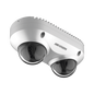 PanoVu Series / Lente Dual de 4 Megapixel / 2 Lentes Fijos de 2.8 mm / Recomendado para Pasillos o Esquinas / IP67 / IK10 / PoE / WDR 120 dB / 10 mts IR / Entrada y Salida de Audio y Alarma / Micro