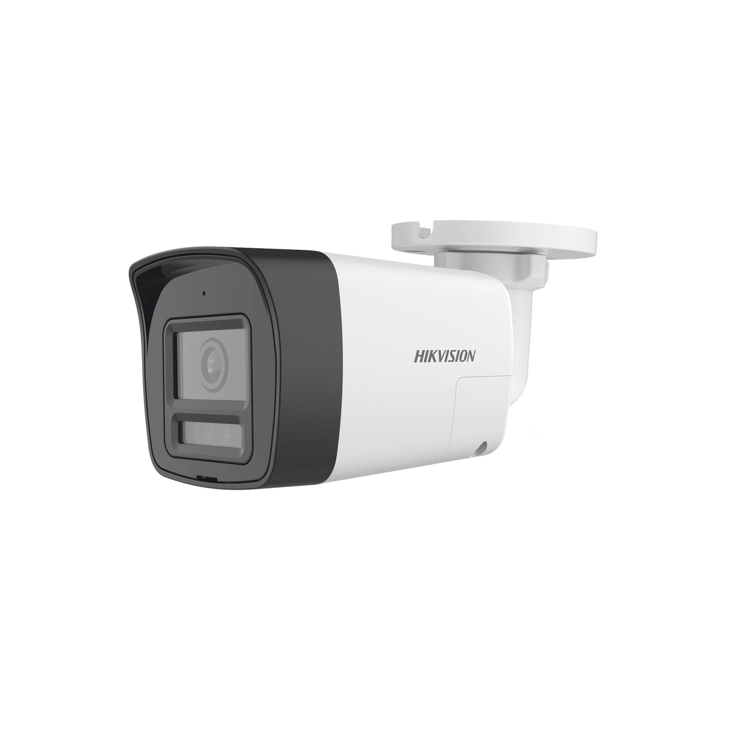 [Audio Bidireccional + Dual Light + ColorVu] Bala TURBOHD 4K (8 Megapixel) / Lente 2.8 mm / 30 mts IR EXIR + 20 mts Luz Blanca / Micrófono y Bocina Integrado / Exterior IP67 / Metal / dWDR