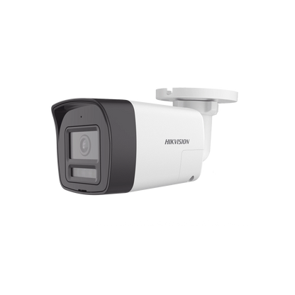 [Audio Bidireccional + Dual Light + ColorVu] Bala TURBOHD 4K (8 Megapixel) / Lente 2.8 mm / 30 mts IR EXIR + 20 mts Luz Blanca / Micrófono y Bocina Integrado / Exterior IP67 / Metal / dWDR