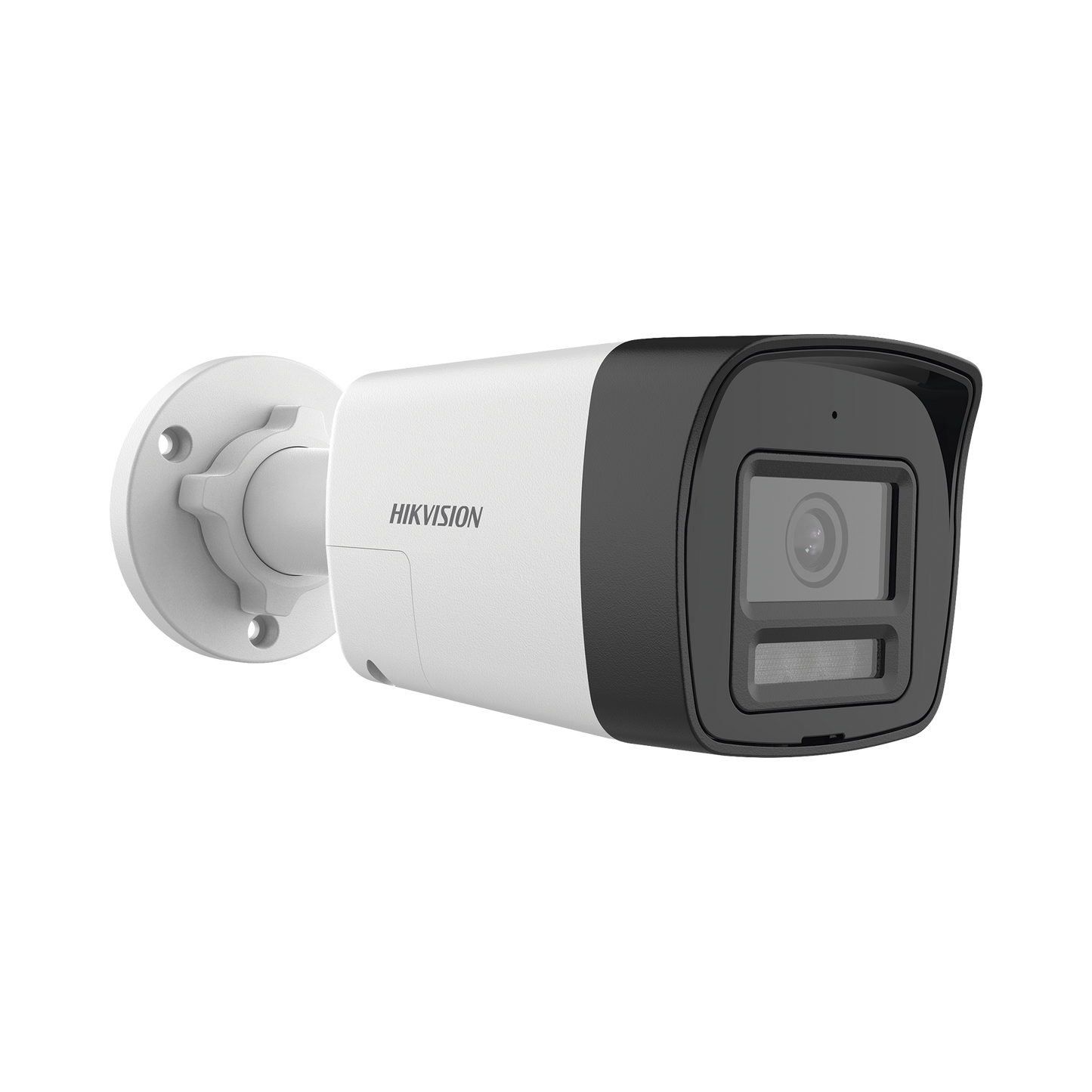 [Audio Bidireccional + Sirena & Estrobo + Dual Light + ColorVu] Bala TURBOHD 4K (8 Megapixel) / Lente 2.8 mm / 30 mts IR EXIR + 20 mts Luz Blanca / Micrófono y Bocina Integrado / Exterior IP67 / Me