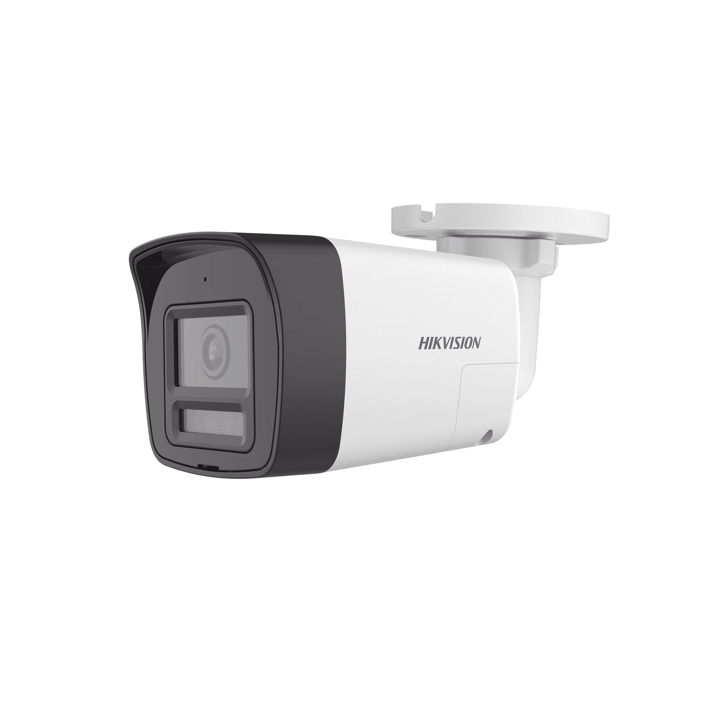 [Audio Bidireccional + Sirena & Estrobo + Dual Light + ColorVu] Bala TURBOHD 4K (8 Megapixel) / Lente 2.8 mm / 30 mts IR EXIR + 20 mts Luz Blanca / Micrófono y Bocina Integrado / Exterior IP67 / Me