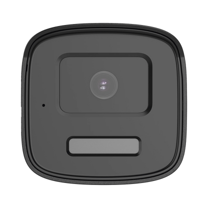 [Audio Bidireccional + Dual Light + ColorVu] Bala TURBOHD 4K (8 Megapixel) / Lente 2.8 mm / 40 mts IR EXIR + 40 mts Luz Blanca / Micrófono y Bocina Integrado / Exterior IP67 / Metal / dWDR