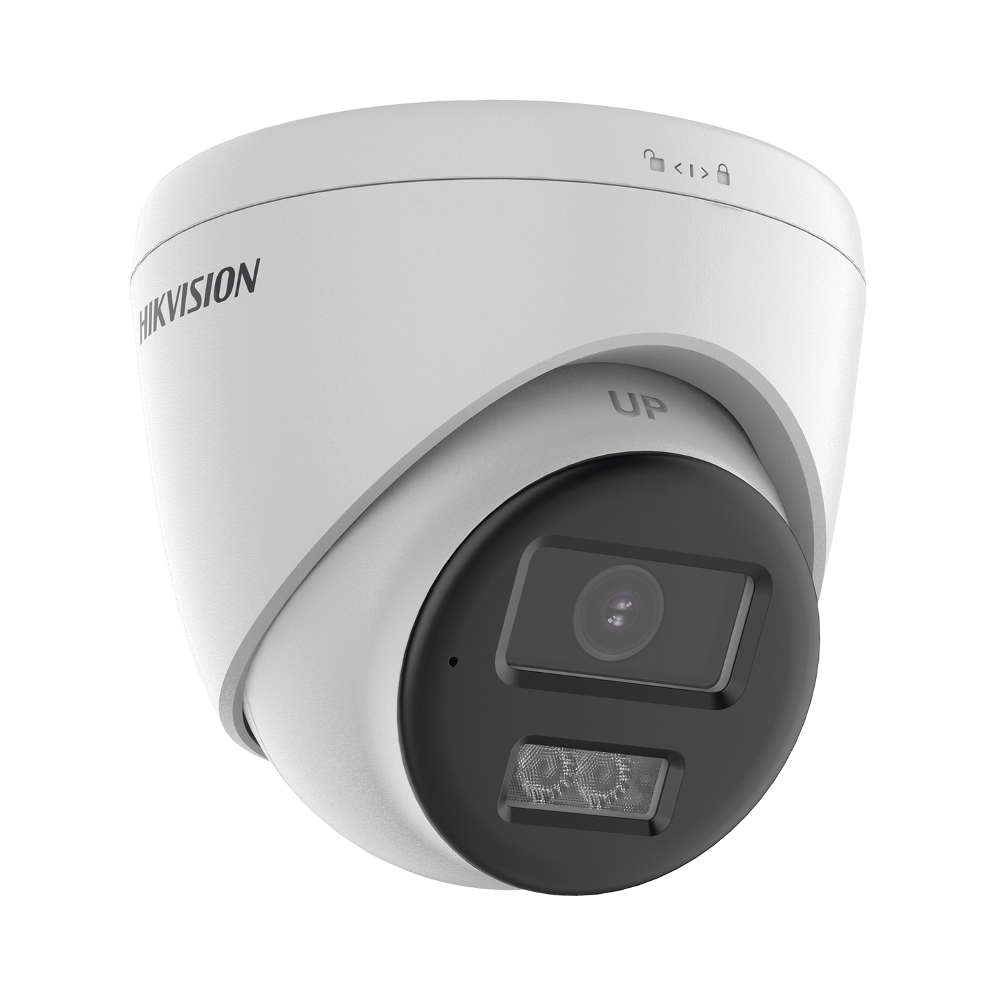 [Audio Bidireccional + Sirena & Estrobo + Dual Light + ColorVu] Turret TURBOHD 4K (8 Megapixel)  / Lente 2.8 mm / 40 mts IR EXIR + 40 mts Luz Blanca / Sirena / Micrófono y Bocina Integrado / Exteri