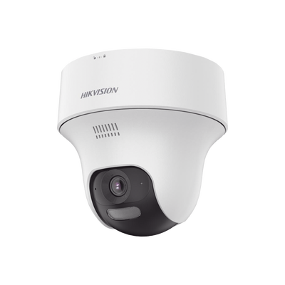 Turret PT  IP 2 Megapixel / Lente 2.8 mm / Dual Light (20 mts IR + 15 mts Luz Blanca) / Wi-Fi / IP54 / dWDR  / H.265 / Audio Bidireccional (Micrófono y Bocina) / Micro SD