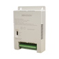 Fuente de Poder Regulada 12 Vcc / 13.5 Vcc / 15 Vcc para 16 Cámaras / 16 Amp (1 Amp por Salida) / Voltaje de Entrada 90 - 130 VCA / Soporta 4K / Modo para Largas Distancias