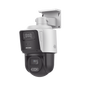 [TandemVu] PTZ IP 4 Megapixel con Cámara Panorámica 4 Megapixel / 4X Zoom / Dual Light (40 mts IR + 30 mts Luz Blanca) / ACUSENSE / IP66  / PoE+ / DARKFIGHTER / Micro SD / Incluye Base para Techo o