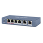 Switch PoE+ / No Administrable / 3 Puertos 10/100 Mbps 802.3 af/at (30 W) + 1 Puerto 10/100 Mbps Hi-PoE (60 W) / 2 Puertos 10/100 Mbps Uplink / Modo Extendido hasta 300 Metros / 60 W