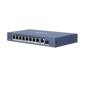 Switch Gigabit PoE+ / No Administrable / 8 Puertos 1000 Mbps PoE+ / 1 Puerto 1000 Mbps de Uplink + 1 Puerto SFP / 110 Watts