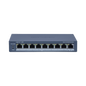 Switch PoE+ / Monitoreable / 8 Puertos 10/100 Mbps PoE+ / 1 Puerto 1000 Mbps de Uplink / Configuración Nube Hik-PartnerPro / Modo Extendido hasta 300 Metros / 110 W