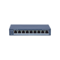 Switch Administrable PoE+ / 8 puertos 100 Mbps PoE+ / 1 puerto 1000 Mbps de Uplink / PoE hasta 300 Metros / Conexión Remota desde Hik-ParnerPro / 110 W