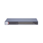 Switch Gigabit PoE+ / Administrable / 24 Puertos 1000 Mbps PoE+ / 1 Puerto 1000 Mbps Uplink  / 1 Puertos SFP Uplink / Configuración Nube Hik-Partner Pro / Modo Extendido hasta 300 Metros / 230 W