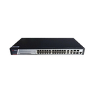 Switch Administrable PoE+ / 24 Puertos Gigabit PoE+ / 4 Puertos Gigabit / 4 Puertos SFP Uplink / 370W / 22.8 Gbps / PoE Extendido 200 m (656 ft)