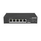 Switch PoE+ Industrial / 4 Puertos 10/100 Mbps / 1 Puerto Gigabit Uplink / 1 Puerto SFP / Alcance Extendido 300 m (984.3 ft) / 60 W / Gestión Cloud
