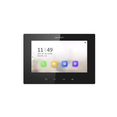 Monitor IP Lite TOUCH 7\" para Videoportero IP / Vídeo en Vivo / PoE Estándar / Apertura Remota / Llamada Entre Monitores / Audio de dos vías