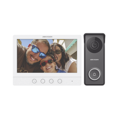 Kit de Videoportero TurboHD con Pantalla LCD a Color de 7\" / Frente de Calle para Exterior de Metal / 720p (1 Megapíxel )117° de Visión (Gran Angular)
