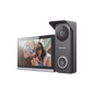Kit de Videoportero Hibrido TurboHD con Pantalla LCD touch de 7\" Wi-Fi / Frente de Calle para Exterior Metalico / 720p (1 Megapíxel )117° de Visión (Gran Angular) / Llamada a App Hik-Connect