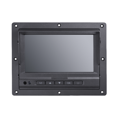 Monitor y Botones de 7\" LCD / Compatible con DVR Móvil HIKVISION / Conector Tipo Aviación