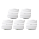 Kit de 5 Access Points / Doble Banda AC / 1350 Mbps / MU-MIMO / PoE 802.3af y Pasivo / 100 Clientes / 4 Antenas Internas