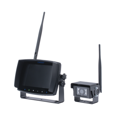 Sistema inalámbrico de reversa con cámara infrarroja y monitor de 7\" táctil