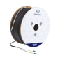 Carrete de Fibra Óptica Monomodo con Conectores LC-LC Duplex, Reforzada con Kevlar, de 300 Metros (984.25 Pies), Para Instalaciones Subterráneas por Tubería