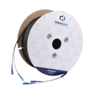 Carrete de Fibra Óptica Monomodo / SC-SC Duplex / 300 m (984.25 pies) / Reforzado con Kevlar / Subterráneo por Tubería