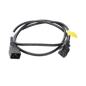 Cable de Alimentación Eléctrica Con Bloqueo de Seguridad, de IEC C19 a IEC C20, 1.8 Metros de Largo, Color Negro, 1 Pieza