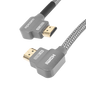 Cable HDMI Ángulo 90° | 1 Metro (3.28 Pies) | Alta Definición | Versión 2.0 | Alta Velocidad 18Gbps | 4K@60Hz |