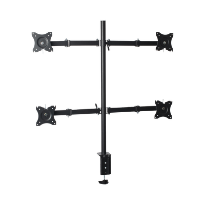 Montaje de Escritorio articulado para 4 monitores de 13 a 27\" /  Soporta hasta 15 kg / Vesa 75 x 75 / 100 x 100 / Acero