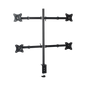 Montaje de Escritorio articulado para 4 monitores de 13 a 27\" /  Soporta hasta 15 kg / Vesa 75 x 75 / 100 x 100 / Acero