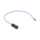 Cable de Conexión Jack a Plug RJ45 / Cat 6A / CMP Plenum / 0.5 m (1.64 ft) / Azul