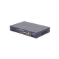 Switch PoE+ / Distancia 250 Metros / 8 Puertos + 2 Combo TP/SFP Gigabit y Pantalla LCD Para Monitoreo