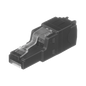 Plug RJ45 UTP, Instalación Recta, Terminación en Campo Certificable, Compatible con Cat5e, Cat6 y Cat6A, Color Negro