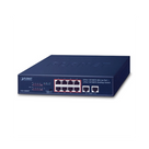Switch de Escritorio / 8 Puertos 10/100TX PoE+ / 2 Puertos 10/100TX / 120W PoE Budget / Alcance Extendido 250m (820 pies)